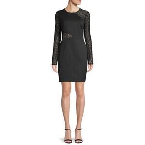 BCBGMaxAzria Black Lace Mini Dress